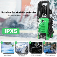Load image into Gallery viewer, 3500PSI Electric Pressure Washer with Wheels-Green
