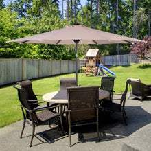 Load image into Gallery viewer, 10FT Patio Solar Umbrella LED Patio Market Steel Tilt W/ Crank Outdoor New-beige
