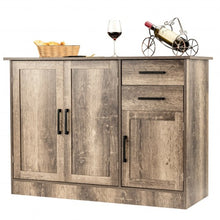 Load image into Gallery viewer, Buffet Storage Cabinet  Kitchen Sideboard with 2 Drawers-Natural
