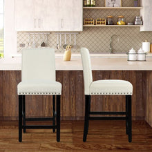 Load image into Gallery viewer, 25&#39;&#39; Kitchen Chairs w/ Rubber Wood Legs-Beige
