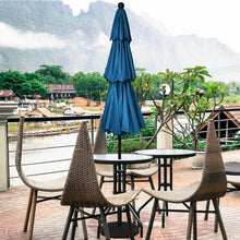 Load image into Gallery viewer, 10&#39; 3 Tier Patio Umbrella Aluminum Sunshade Shelter Double Vented-Blue
