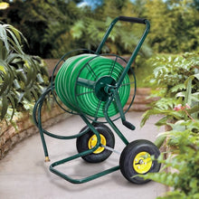 Load image into Gallery viewer, Garden Steel Frame Wheeled Hose Reel Cart
