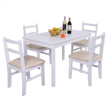 Load image into Gallery viewer, Set of 4 Wood Dining Side Chairs with Padded Seat
