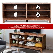 Load image into Gallery viewer, 58&quot; Modern Entertainment Media Center Wood TV Stand-Wood
