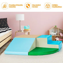 Load image into Gallery viewer, 4-Piece Indoor Toddler Playtime Corner Climber Play Set-Blue
