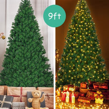 Load image into Gallery viewer, 9 Feet Pre-Lit PVC Artificial Christmas Tree with 700 LED Lights
