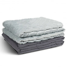Load image into Gallery viewer, 15 lbs 100% Cotton Weighted Blanket with Soft Crystal Cover
