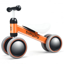 Load image into Gallery viewer, 4 Wheels No-Pedal Baby Balance Bike-Orange
