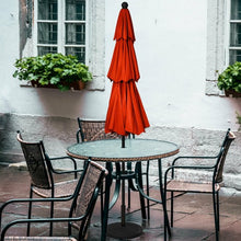 Load image into Gallery viewer, 10ft 3 Tier Patio Umbrella Aluminum Sunshade Shelter Double Vented-Red
