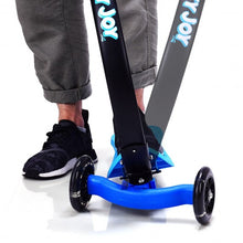Load image into Gallery viewer, Folding Kids C Shape Anti-Collision Adjustable Kick Scooter -Blue
