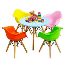 Load image into Gallery viewer, 5 Piece Kids Mid-Century Colorful Table Chair Set
