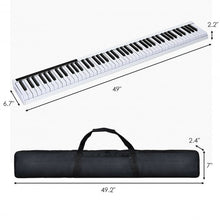 Load image into Gallery viewer, 88-Key Portable Electronic Piano with Handbag-White
