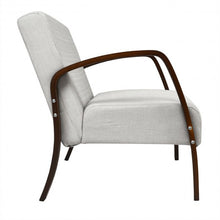 Load image into Gallery viewer, Mid Century Modern Fabric Upholstered Armchair Loveseat-Gray
