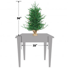 Load image into Gallery viewer, 36&quot; Mini Carmel Christmas Tree with 30 Pinecones
