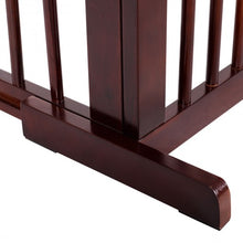 Load image into Gallery viewer, Folding Adjustable Free Standing 3 Panel Wood Fence
