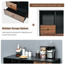 Load image into Gallery viewer, Lateral Mobile Filing Open Cabinet Large Printer Stand with 2 Drawers
