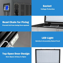 Load image into Gallery viewer, 100-Quart Portable Camping Electric Car Cooler
