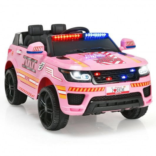 12V Kids Electric Bluetooth Ride On Car with Remote Control-Pink