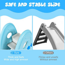 Load image into Gallery viewer, Freestanding Baby Slide Indoor First Play Climber Slide Set for Boys Girls -Blue
