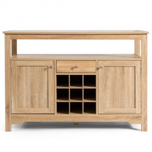 Buffet Server Sideboard Wine Cabinet Console-Natural