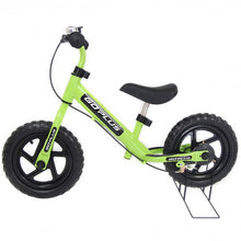 Load image into Gallery viewer, 12&quot; Four Colors Kids Balance Bike Scooter with Brakes and Bell-Green
