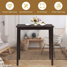 Load image into Gallery viewer, Square Rubber Wood Dining Table
