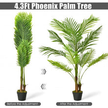 Load image into Gallery viewer, 4.3 Ft Indoor Artificial Phoenix Palm Tree Plant
