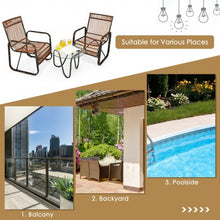Load image into Gallery viewer, 3Pcs Patio Rattan Conversational Furniture Set
