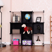 Load image into Gallery viewer, 3 Tiers 9 Cubic Bookcase Storage Cabinet
