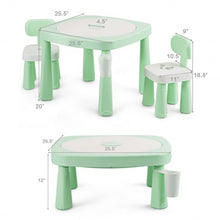 Load image into Gallery viewer, AR Function Kids Game Table and Chair Set-Green
