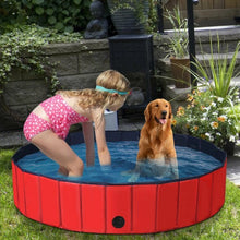 Load image into Gallery viewer, 55&quot; Foldable Dog Pet Pool-Red
