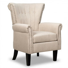 Load image into Gallery viewer, Modern Accent Tufted Upholstered Single Sofa-Beige
