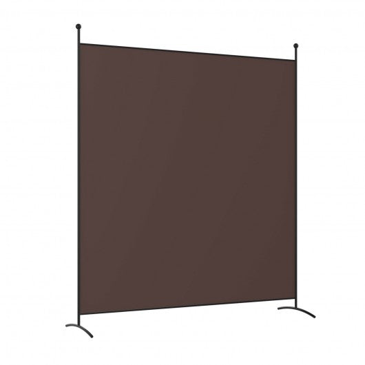 Single Panel Room Divider Privacy Partition Screen for Office Home-Coffee