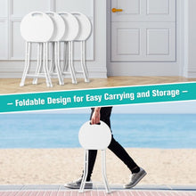 Load image into Gallery viewer, Set of 4 18" Collapsible Round Stools with Handle

