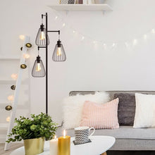 Load image into Gallery viewer, 67" Industrial 3-Light Floor Lamp Tree
