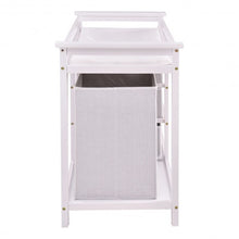 Load image into Gallery viewer, Infant Baby Changing Table w/3 Basket Hamper Diaper Storage Nursery-White
