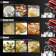 Load image into Gallery viewer, 6.3 Quart Tilt-Head Food Stand Mixer 6 Speed 660W-Red
