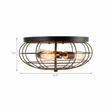 Load image into Gallery viewer, Semi Flush Mount Ceiling Light with Industrial Retro Design
