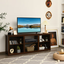 Load image into Gallery viewer, 2-Tier Entertainment Media Console TV Stand-Walnut
