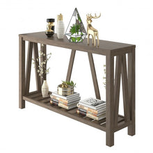 Load image into Gallery viewer, 52 Inch Long Console End Sofa Table-Brown
