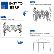 Load image into Gallery viewer, 10&#39; x 10&#39; Portable Pop Up Canopy Event Party Tent Adjustable w/Roller Bag-Blue

