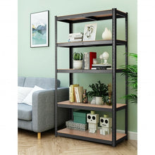 Load image into Gallery viewer, 35.5&quot; x 71&quot; Adjustable 5-Layer 2000 lbs Capacity Tool Shelf -Black

