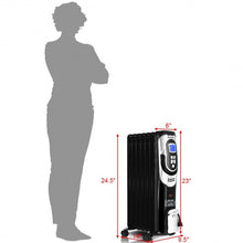 Load image into Gallery viewer, 1500 W LCD 7-fin Timer Electric Oil Filled Radiator Heater
