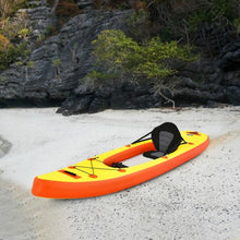 Load image into Gallery viewer, 10.8&#39;  Inflatable Kayak Set K1 1-Person Sit-On-Top Kayak with Oars-Yellow
