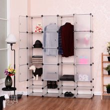 Load image into Gallery viewer, 16+8 Cubes Portable Clothes Closet Storage Cabinet
