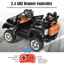 Load image into Gallery viewer, 12 V Kids Ride on Truck with MP3 + LED Lights-Black
