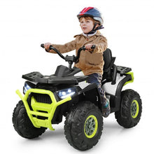 Load image into Gallery viewer, 12 V Kids Electric 4-Wheeler ATV Quad with MP3 and LED Lights-White
