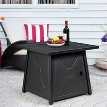 Load image into Gallery viewer, 30� Square Propane Gas Fire Table with Waterproof Cover
