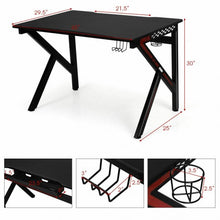 Load image into Gallery viewer, K-Shaped E-Sports Gaming Desk Gamers Computer Table

