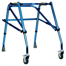 Load image into Gallery viewer, Folding Adjustable Walker Small Aluminum Walker -Blue
